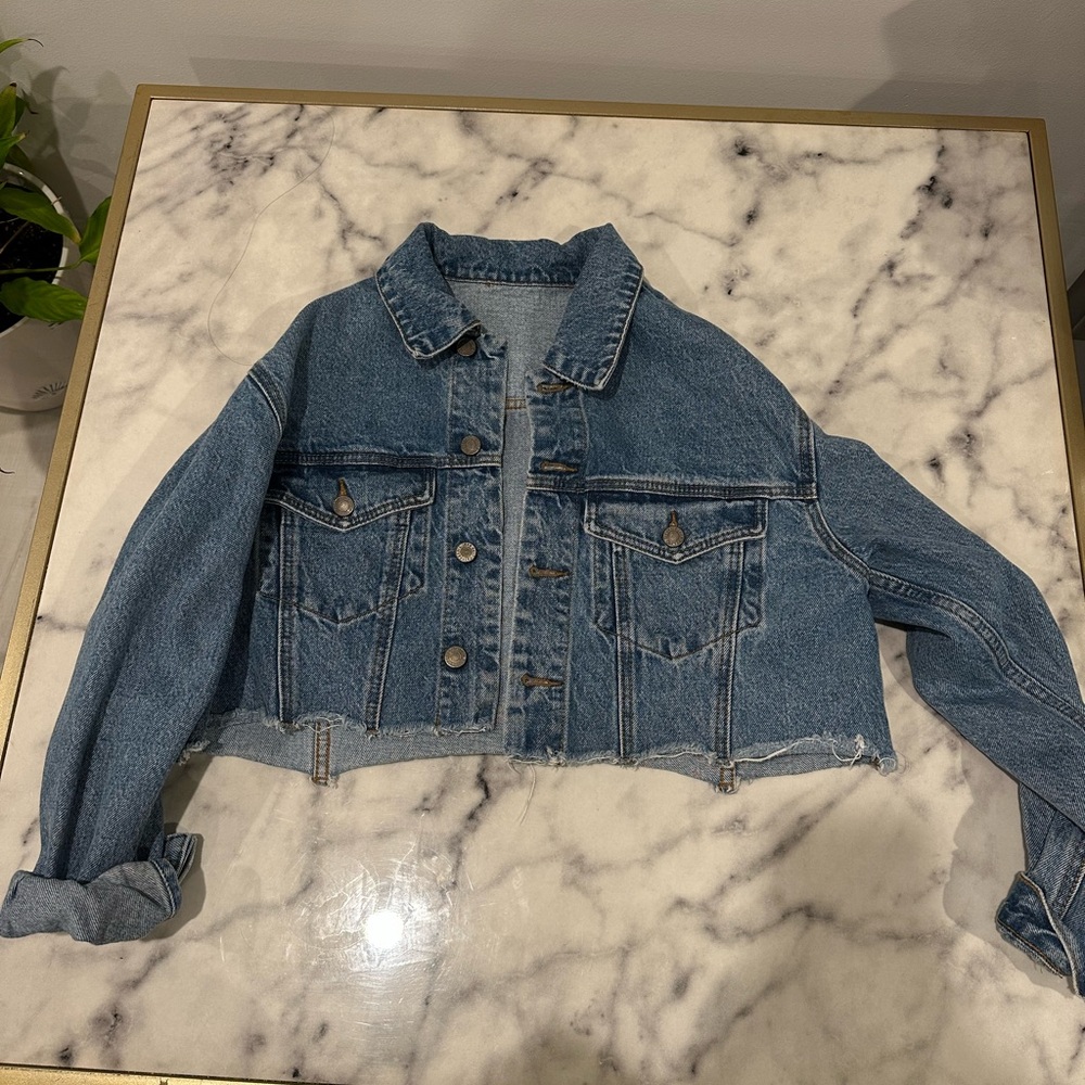Denim Cropped Jacket